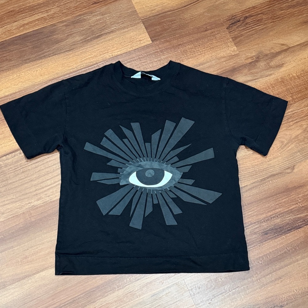 Black Graphic Eye Short Sleeve Tee